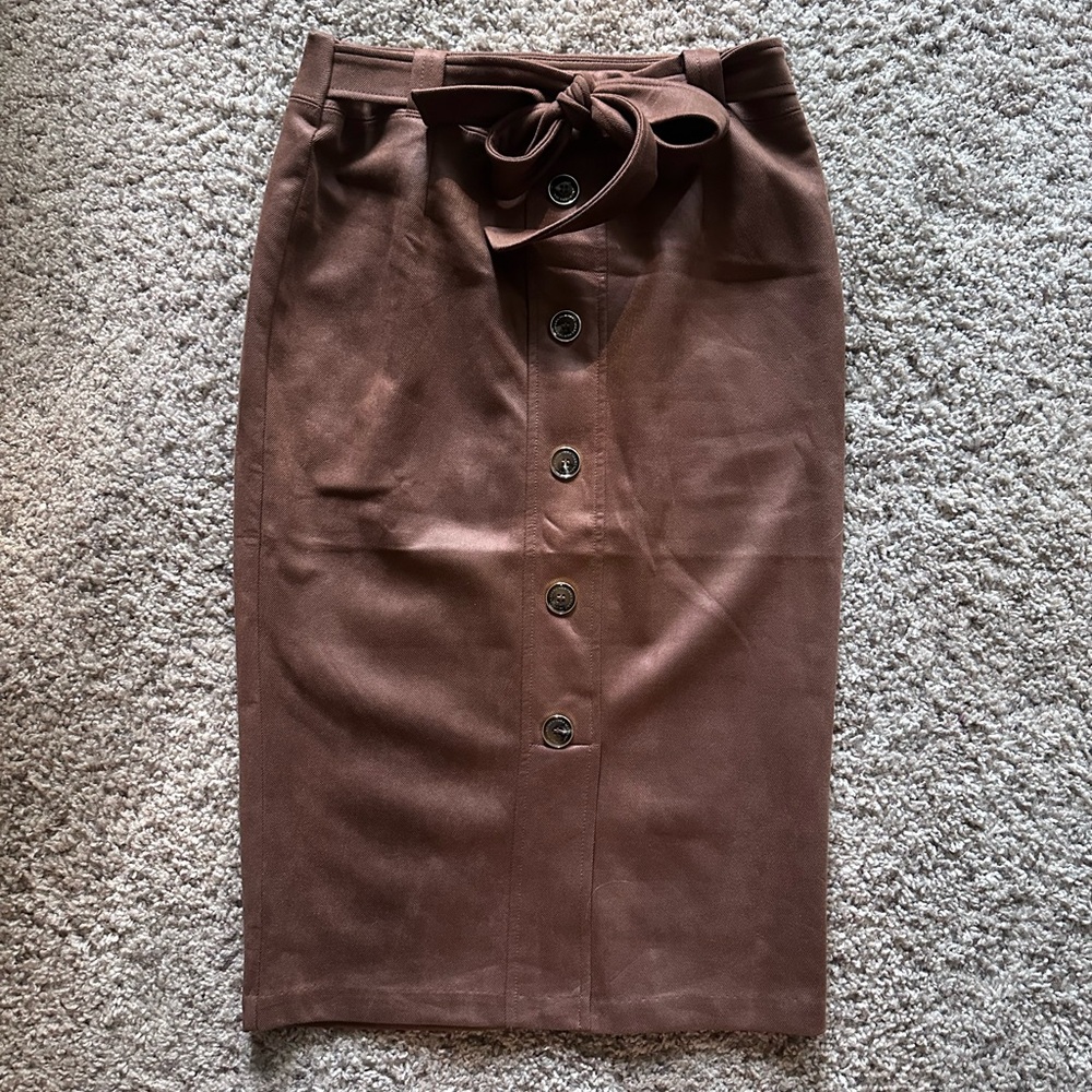Marc New York brown midi skirt